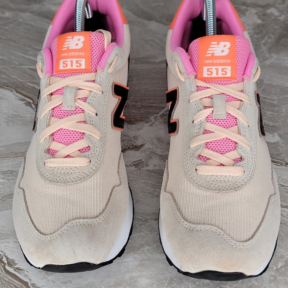 New Balance 515 WL515BS3 Women’s Sneakers Size 10 D Wide – Beige, Hot Pink - Picture 3 of 10
